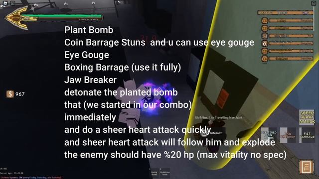 『YBA』 Killer Queen Boxing True Combo + Skill Tree смотреть онлайн
