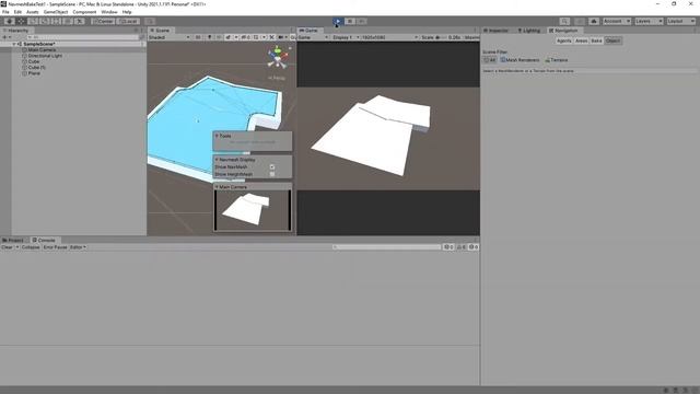 How to bake/update NavMesh at Runtime in Unity смотреть онлайн