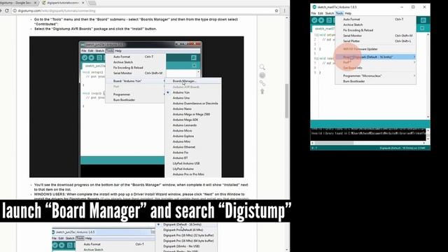 How to Download and Upload Attiny85 ) digistump digispark (Easy, 3min, Arduino IDE) смотреть онлайн