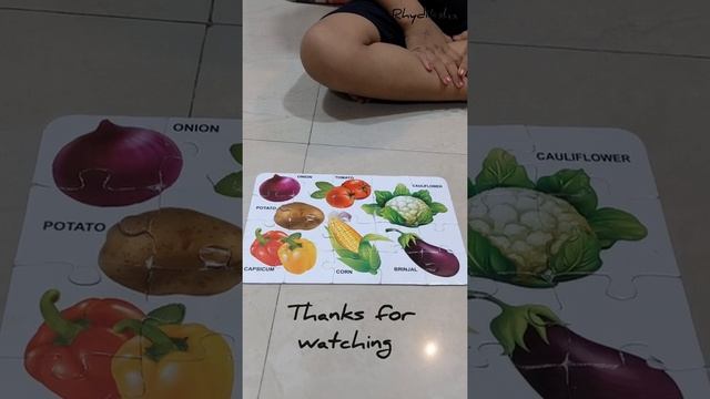 Vegetable picture puzzle/ Rhydiksha Activity/ jigsaw puzzle/puzzle game смотреть онлайн
