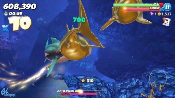 GREAT WHITE All stats maxed! Hungry Shark World