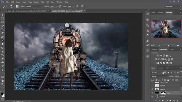 photoshop cc 2015.5 manipulation tutorial fog night смотреть онлайн