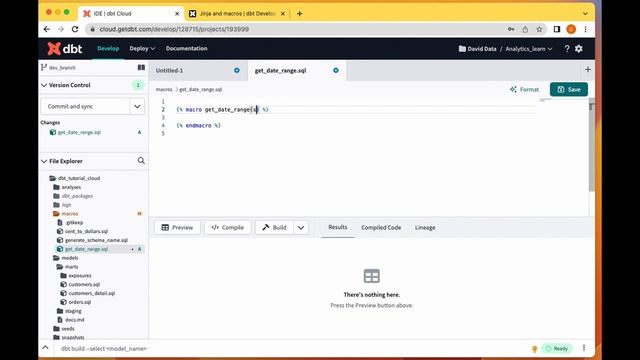 How to use dbt Macros | data build tool | Introduction смотреть онлайн