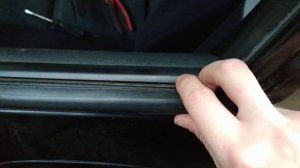 Как снять наружный молдинг(бархотка) водительской двери Hyundai Getz рестайл