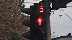 Говорящий пешеходный светофор с часами