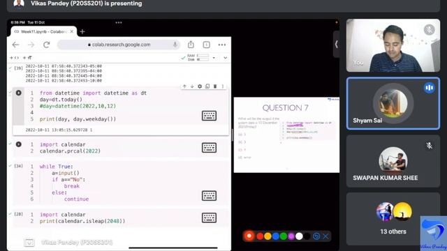 The Joy of Computing using Python noc22 cs122 WEEK 11 | Live Lecture by Vikas Pandey смотреть онлайн