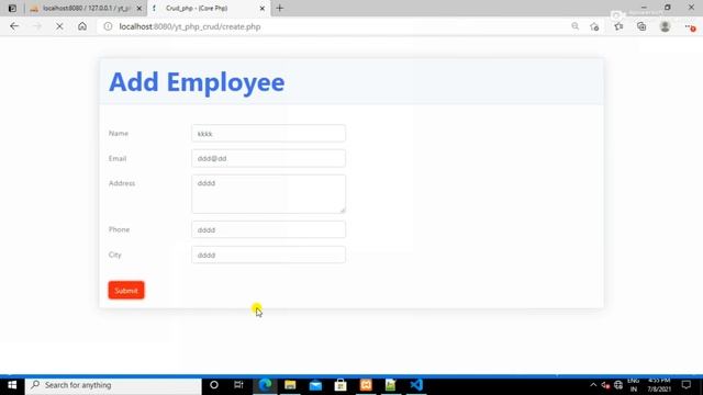 PHP CRUD Operation Using MYSQLi | CREATE , READ , UPDATE ,DELETE | Php Tutorial | Hindi смотреть онлайн