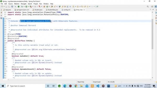Exception in thread main org.springframework.orm.hibernate5.HibernateSystemException: Unknown entit
