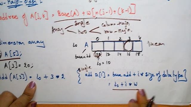 1-D Array representation | Row Major & Column Major order | Data Structures | Lec-8 | Bhanu Priya смотреть онлайн