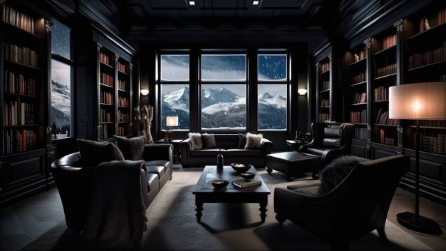 Уютно расположиться в гостиной во время метели хорошая книга и вино в роскошном горном убежище смотреть онлайн