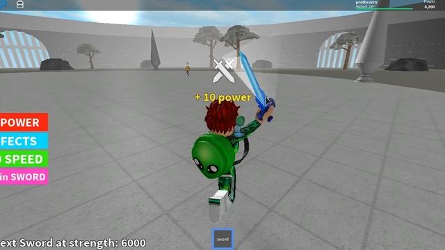 ROBLOX СИМУЛЯТОР МЕЧА! НАБРАЛ 10.500 POWER! смотреть онлайн