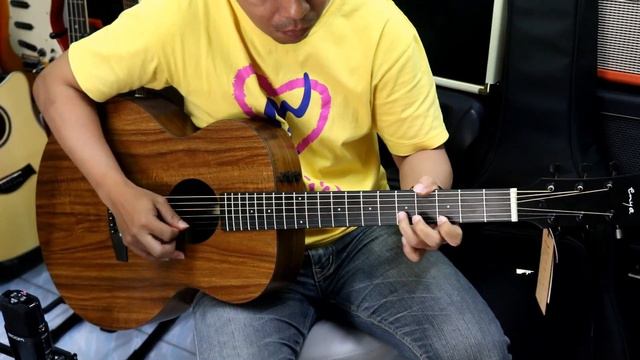 กีตาร์โปร่งไฟฟ้า Enya EA x1 ทดสอบเสียงธรรมดา смотреть онлайн