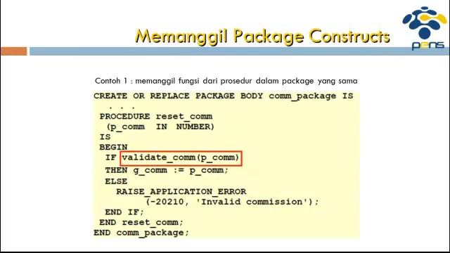 Basis Data Lanjut P11 Creating Package смотреть онлайн