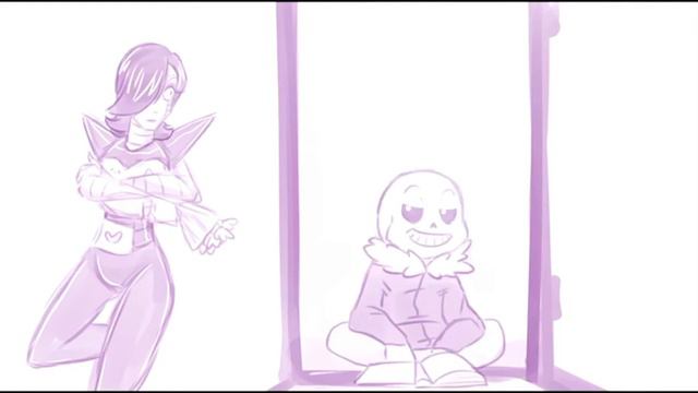 Комикс на английском Меттатон на свидание с папирусам