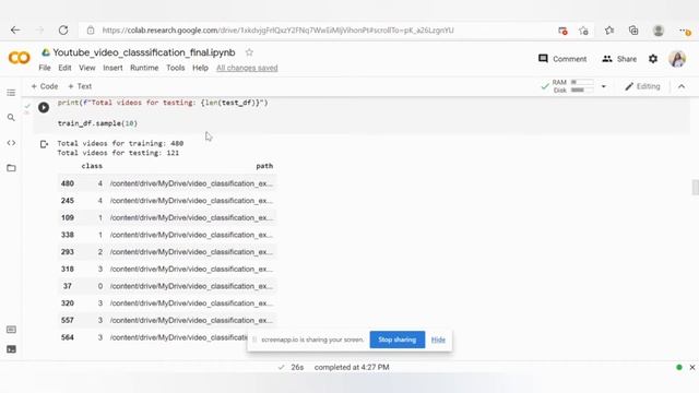 Video Classification Tensorflow : Colab Notebook смотреть онлайн