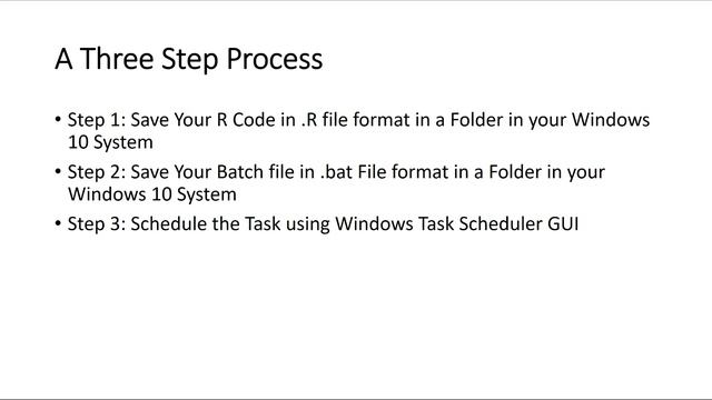 Automation and Scheduling Using R and Windows Task Scheduler Part 1 смотреть онлайн