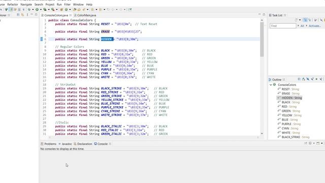 How to add Color (and other text customizations) into the Console in Java without library imports смотреть онлайн