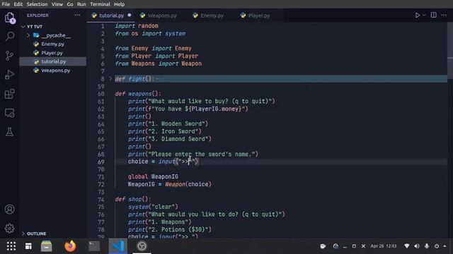 Python Text-RPG Tutorial - Shop & Weapons (Part 3) смотреть онлайн