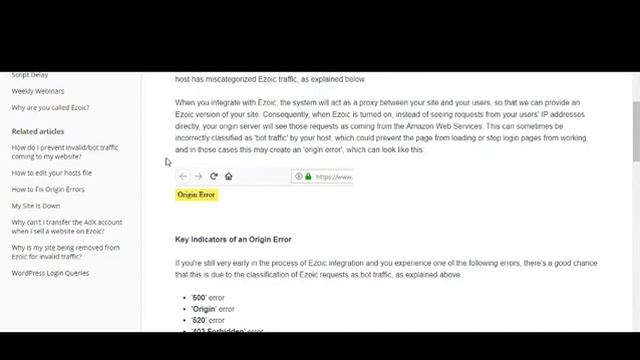 Fix Origin Error (HOSTINGER, OTHER HOSTING VS EZOIC) смотреть онлайн