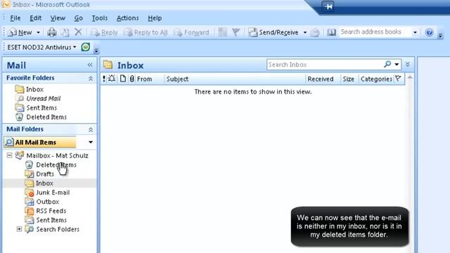How to recover deleted e-mail from Outlook 2007 смотреть онлайн