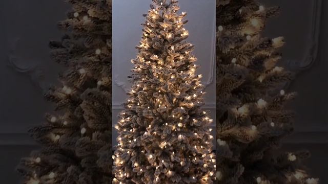 Елка с встроенной гирляндой "Алтайская" заснеженная смотреть онлайн