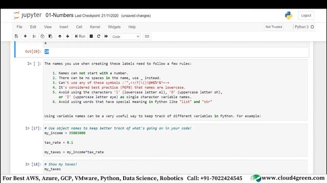 Python Demo Class | Cloud4Green Technologies смотреть онлайн