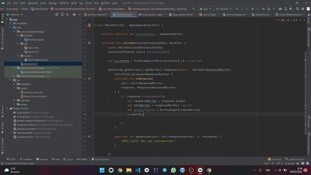 Get API with LayoutManager : Recyclerview | Kotlin смотреть онлайн
