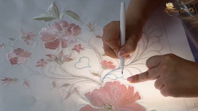Как перенести рисунок стежки на ткань. Перенос дизайна стежки. смотреть онлайн