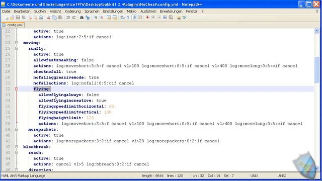 Minecraft bukkit Server 1.2.4 Tutorial Plugin NoCheat by BukkitSupport [GER] [HD] смотреть онлайн
