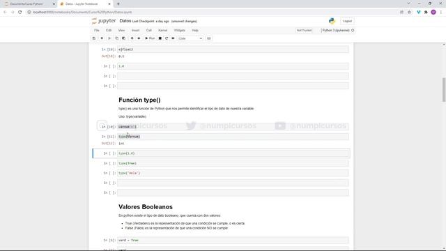 10 Uso de la función type() en Python смотреть онлайн
