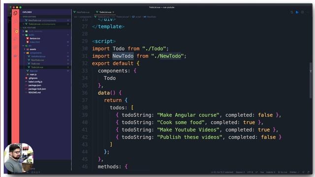 Adding info to list | Vue crash course смотреть онлайн