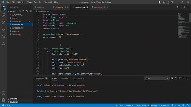 Bank management system || Working on Account Information (part-6) || Python ||Programmatic_Tech смотреть онлайн