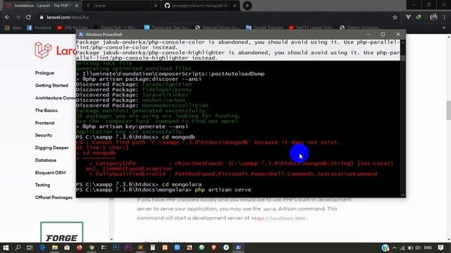 Mongodb installation and integrate with laravel-Laravel Installation Part-2 смотреть онлайн