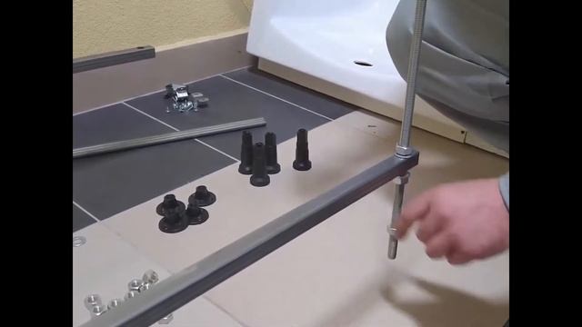 Сборка каркаса под акриловую ванну TM AlfaSun смотреть онлайн