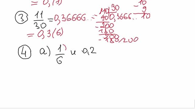 Бесконечные периодические десятичные дроби, 6 класс смотреть онлайн