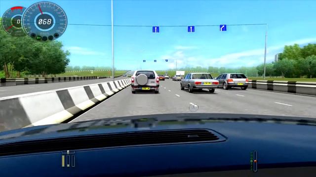 Mercedes S65 AMG - Crazy Speeding on Highway - City Car Driving смотреть онлайн