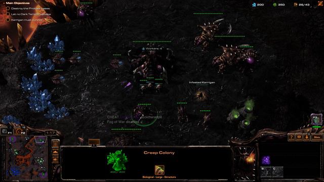 StarCraft Mass Recall 8.0.1 Zerg Campaign 08 - Eye for an Eye смотреть онлайн