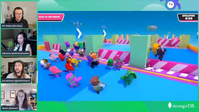 Talking Some MongoDB, Playing Some Fall Guys