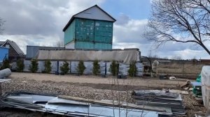 09.04.21. Делаем ещё грядки из блоков.