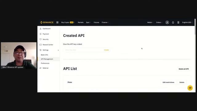 May 3, 2020- Binance API Management Update смотреть онлайн