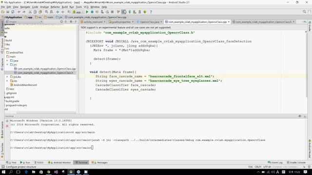 Mobile vision 5: Face detection using OpenCV, NDK and Android Studio смотреть онлайн