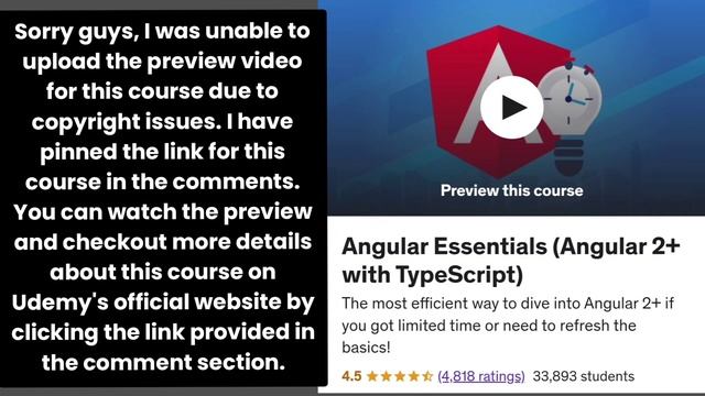 Angular Essentials (Angular 2+ with TypeScript). #udemy #acadmind смотреть онлайн