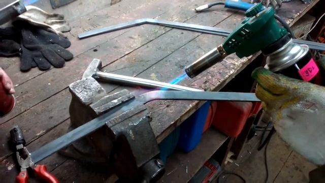 Как согнуть металлическую полосу в ширину. смотреть онлайн