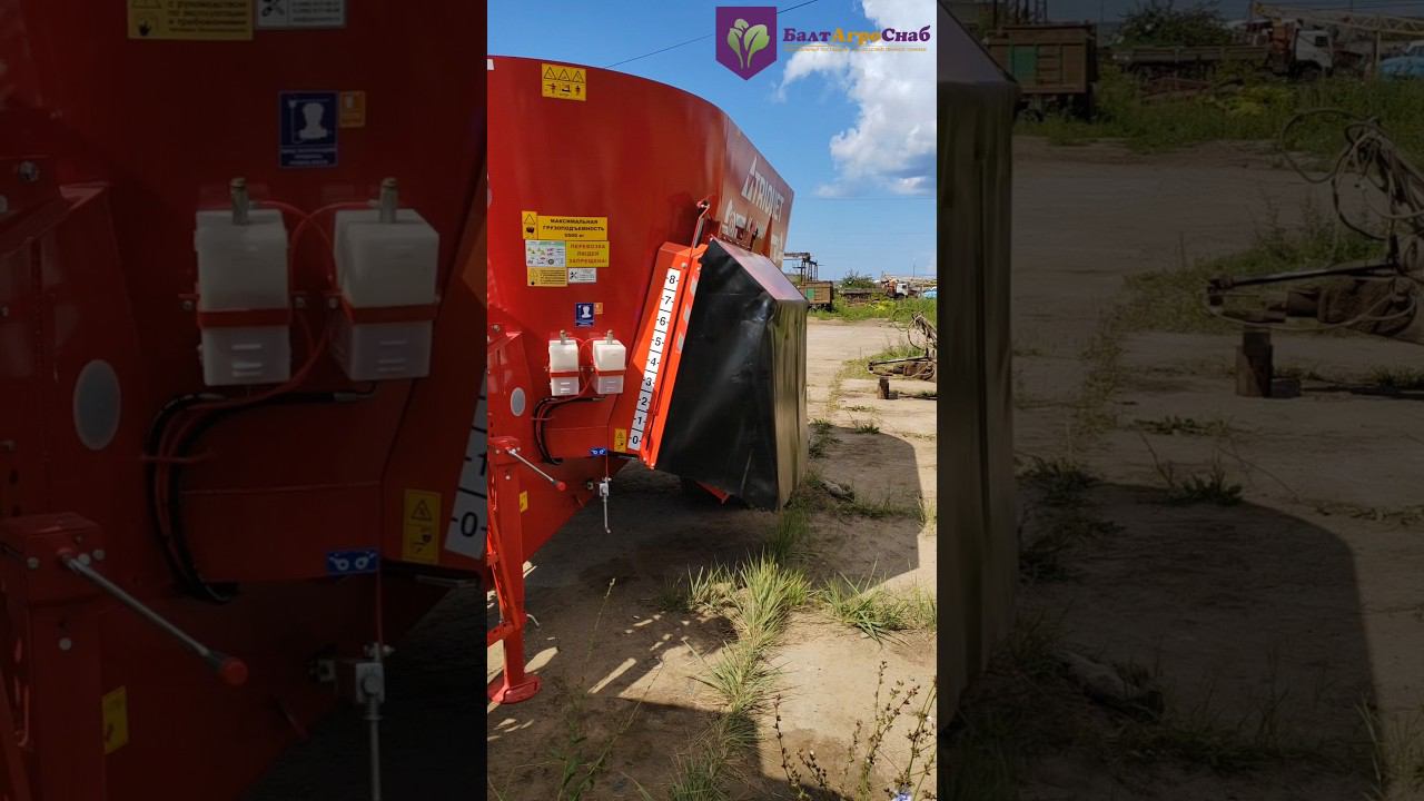 Смеситель-кормораздатчик Trioliet Solomix 2 1200ZK NE, запуск в Псковской области #балтагроснаб смотреть онлайн