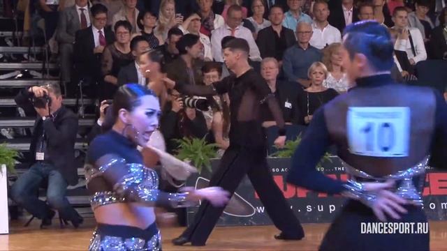 Andrey Strebizh - Elena Manuylova RUS | Pasodoble | 1/8 WDSF PD Super Grand Prix Latin | GOC 2017 смотреть онлайн
