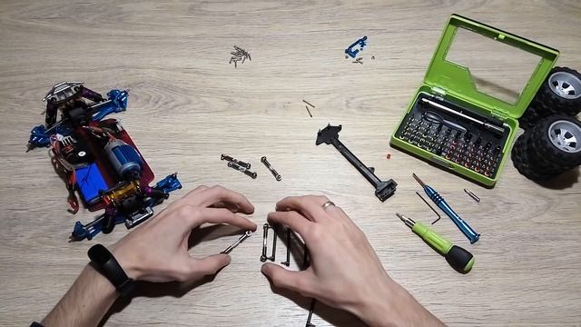 ? Апгрейд машины WLtoys A979 - Металлические растяжки и рулевой механизм смотреть онлайн