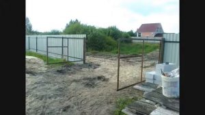 Инструкция. Распашные ворота своими руками из профнастила металлопрофиля