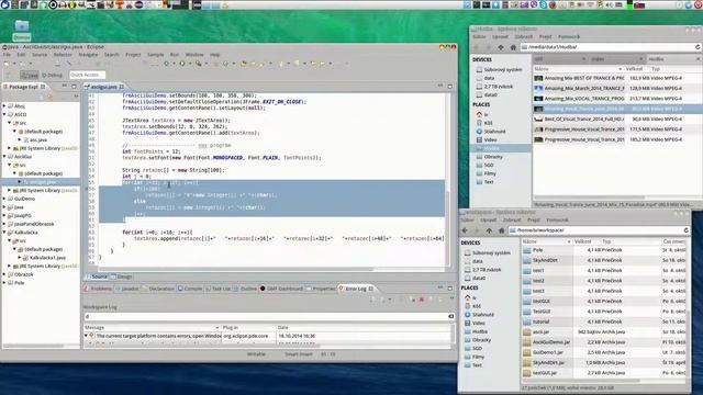 Java - Eclipse - ASCII kody смотреть онлайн