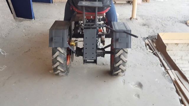 Собранный мототрактор с двигателем WEIMA WM188FBE (12л.с.) и комплект для переделки "Премиум" смотреть онлайн