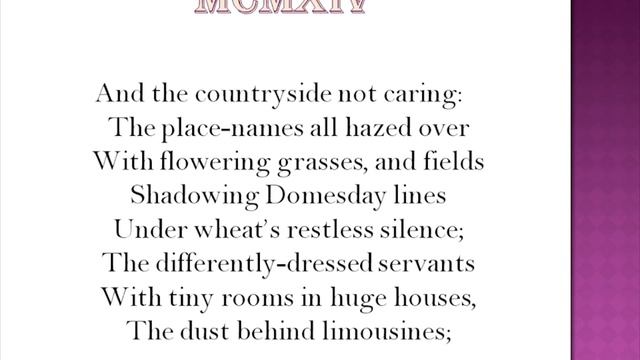 (1914) MCMXIV Poem by Philip Larkin Critical Analysis and line by line summary of stanzas Part 2 смотреть онлайн